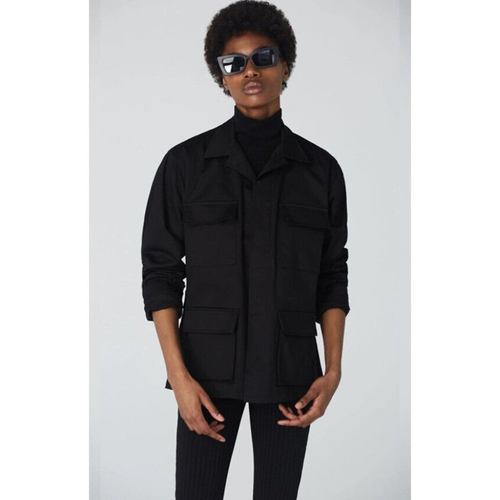 Uncle Studios Cargo Utility Coat Black XS